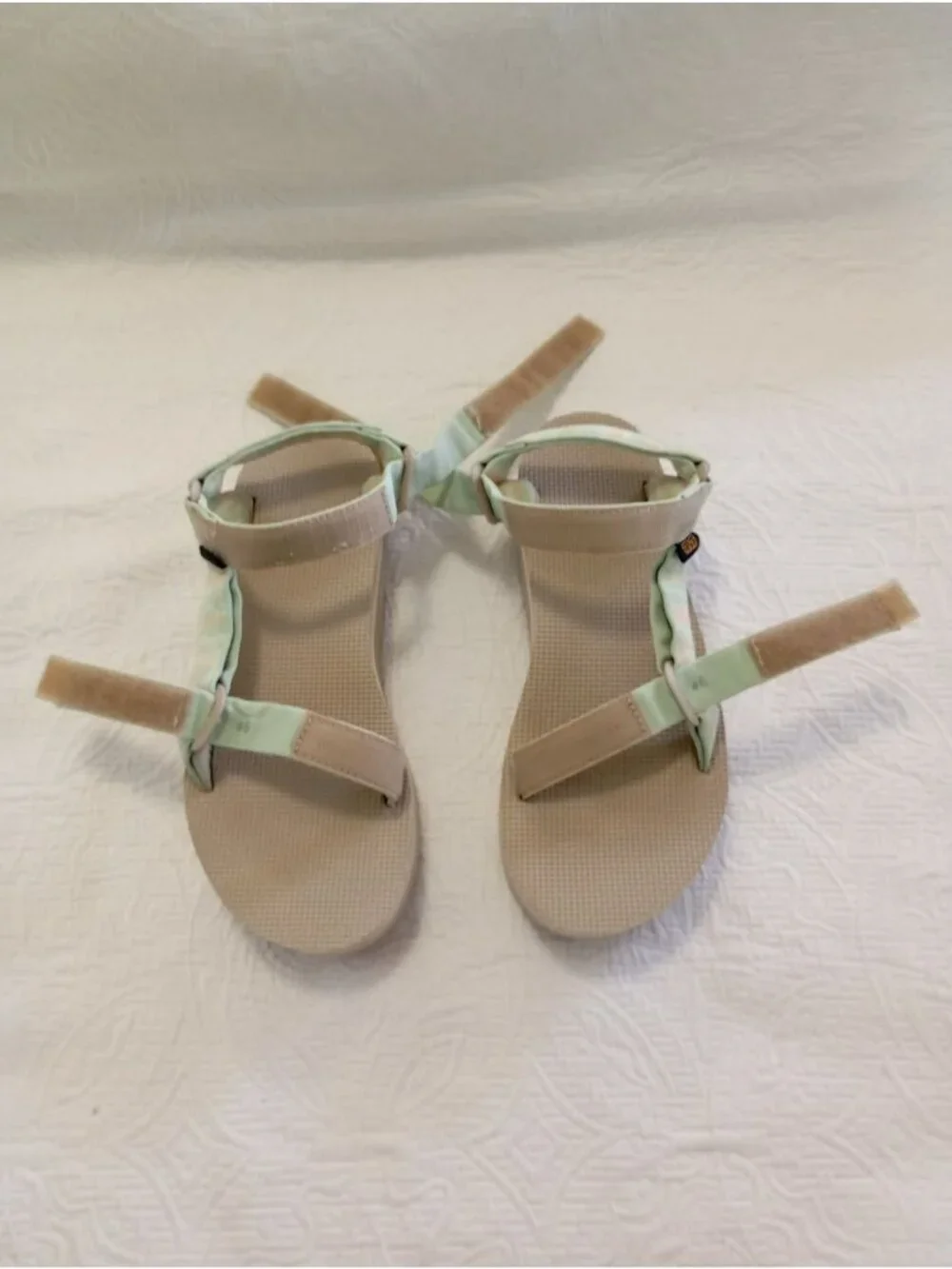 Teva Womens Platform Sport Sandals Pastel Strappy Repreve Size  9